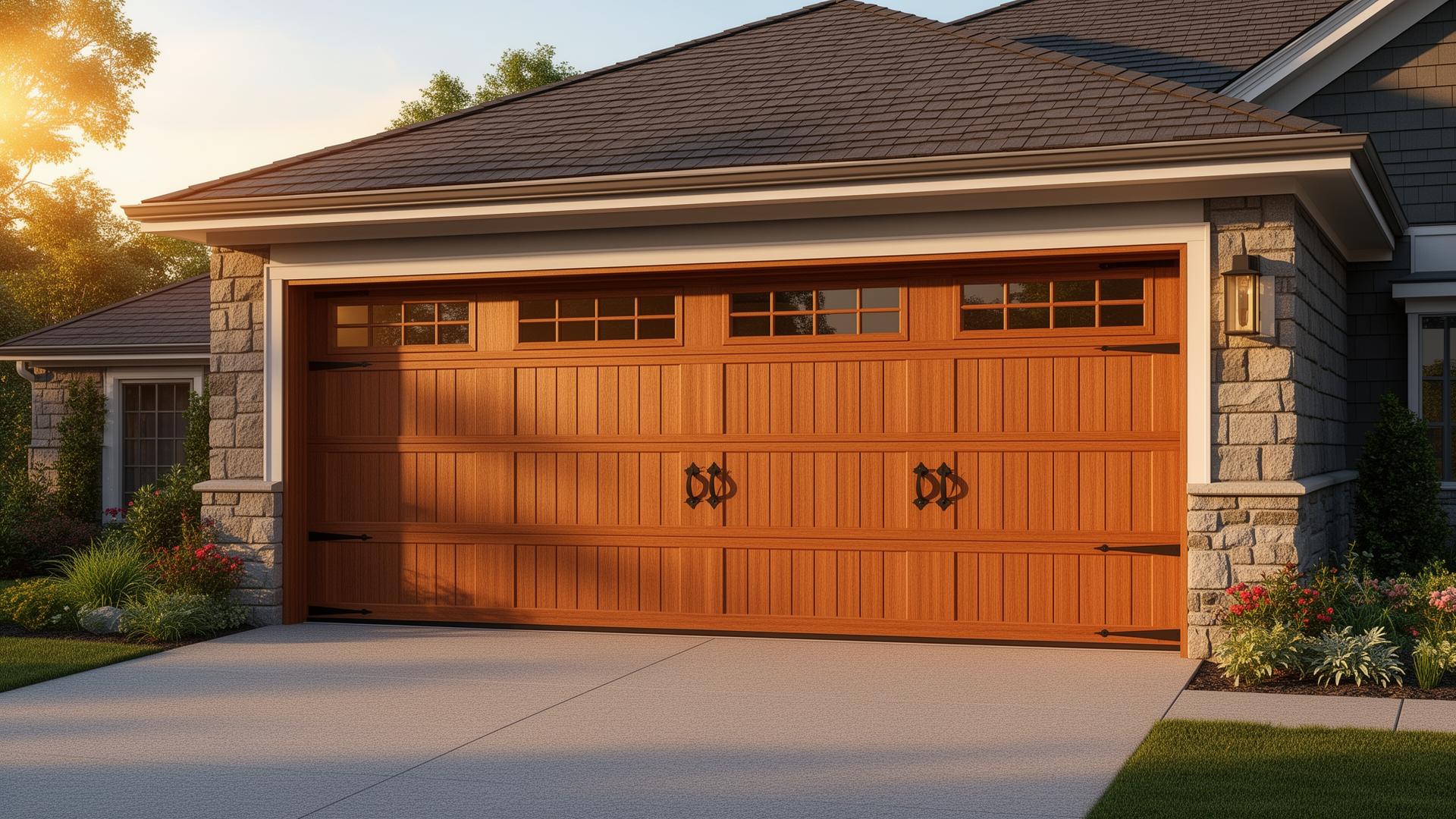 Professional carriage-style garage door